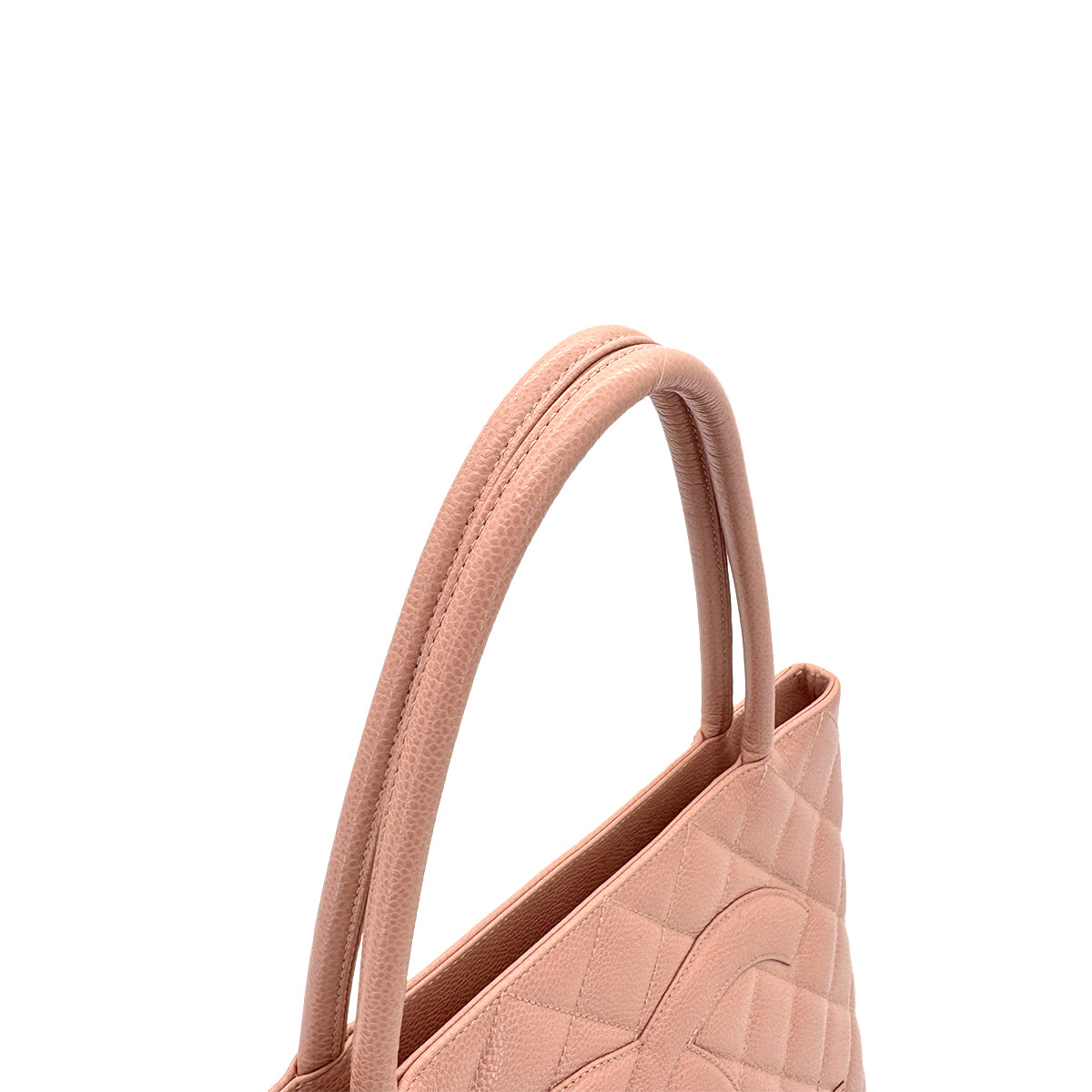 CHANEL VINTAGE MEDALLION TOTE BAG PINK CAVIAR SKIN 90280532