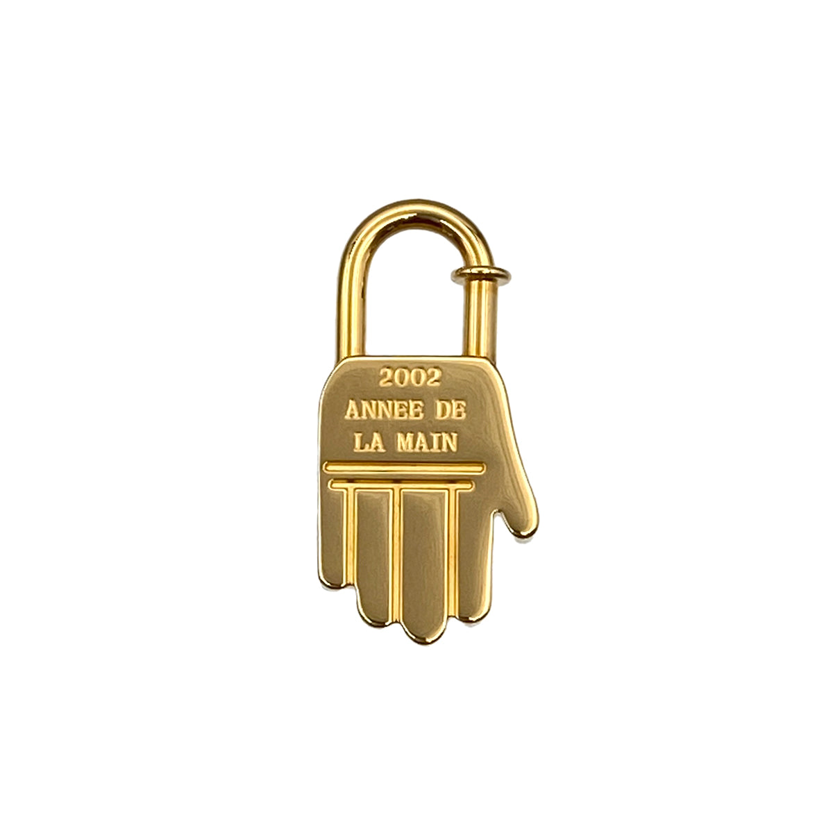 HERMES CADENA CHARM LA MAIN HAND 2002 GOLD ACCESSORY 90281179