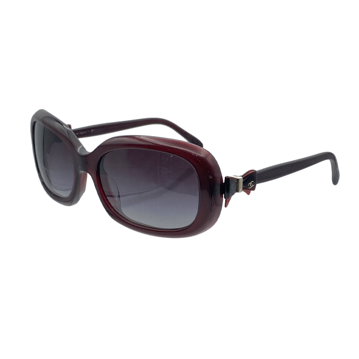 CHANEL VINTAGE SUNGLASSES COCOMARK RIBBON BROWN EYEWEAR 90281203