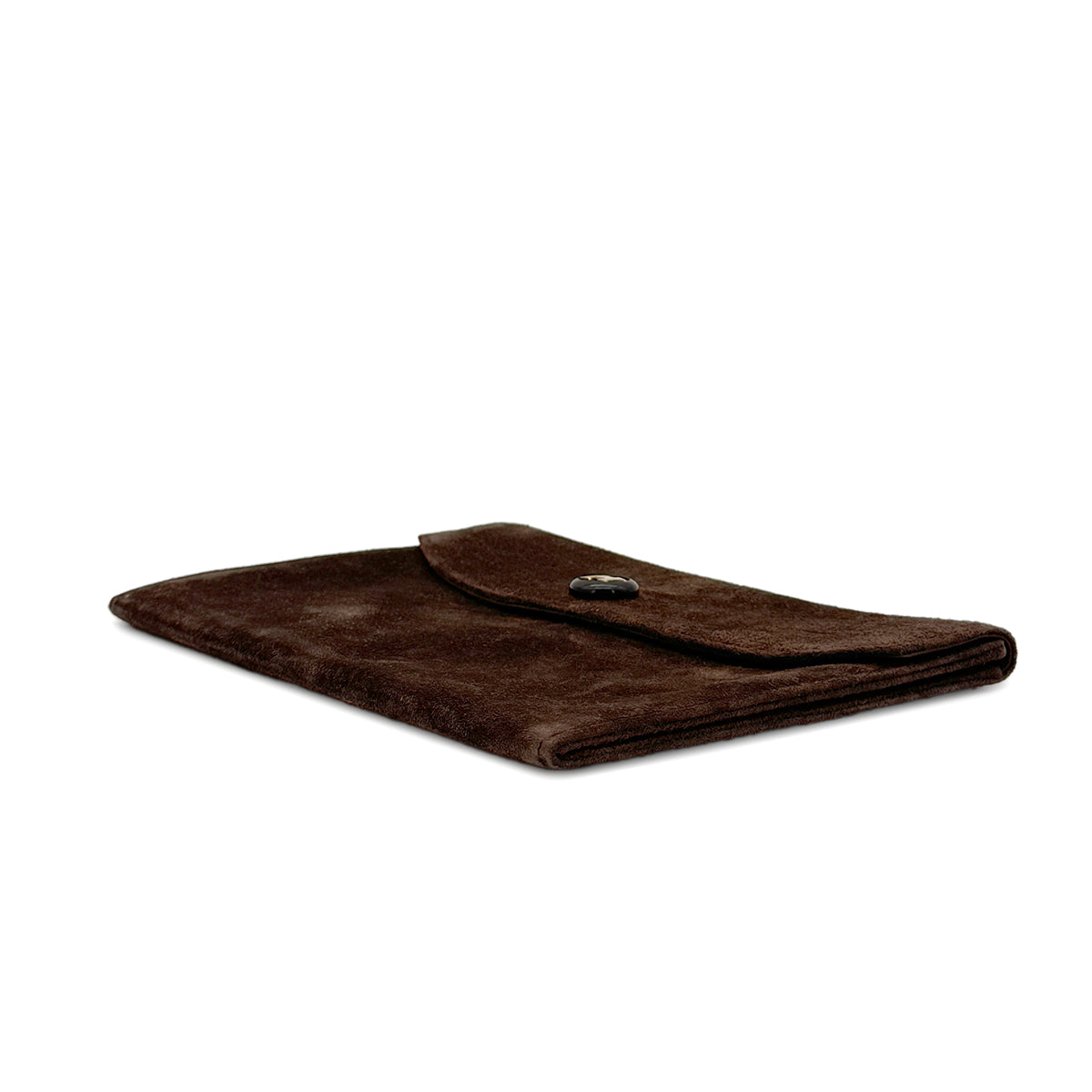 HERMES POCHETTE RIO BROWN DEBRIS CLUTCH BAG 〇K 90281204