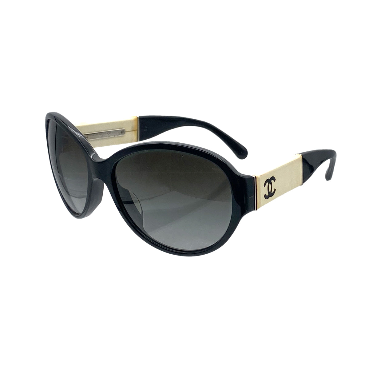CHANEL VINTAGE SUNGLASSES COCOMARK BLACK WHITE EYEWEAR 90281207