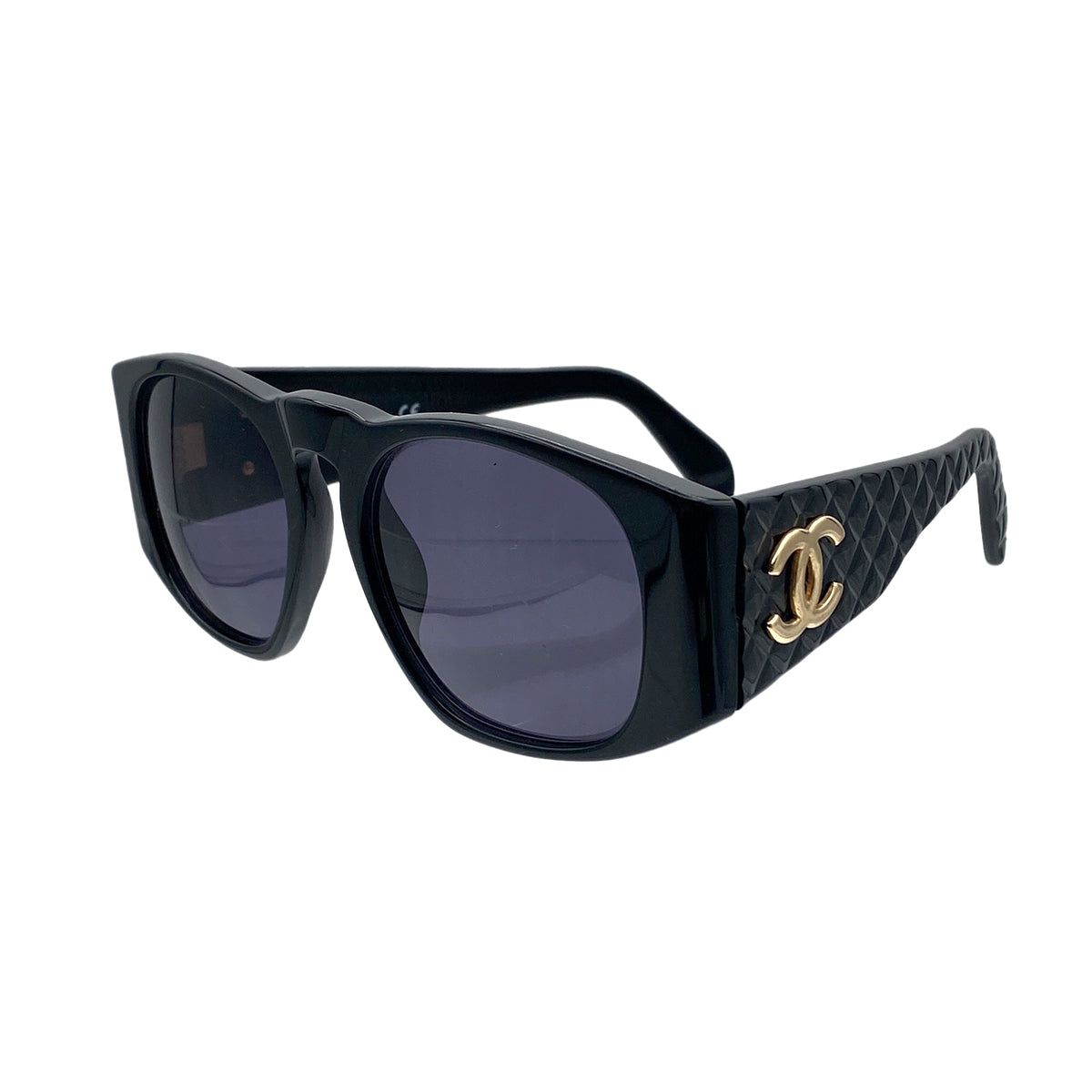 CHANEL VINTAGE SUNGLASSES COCOMARK BLACK EYEWEAR 90281213