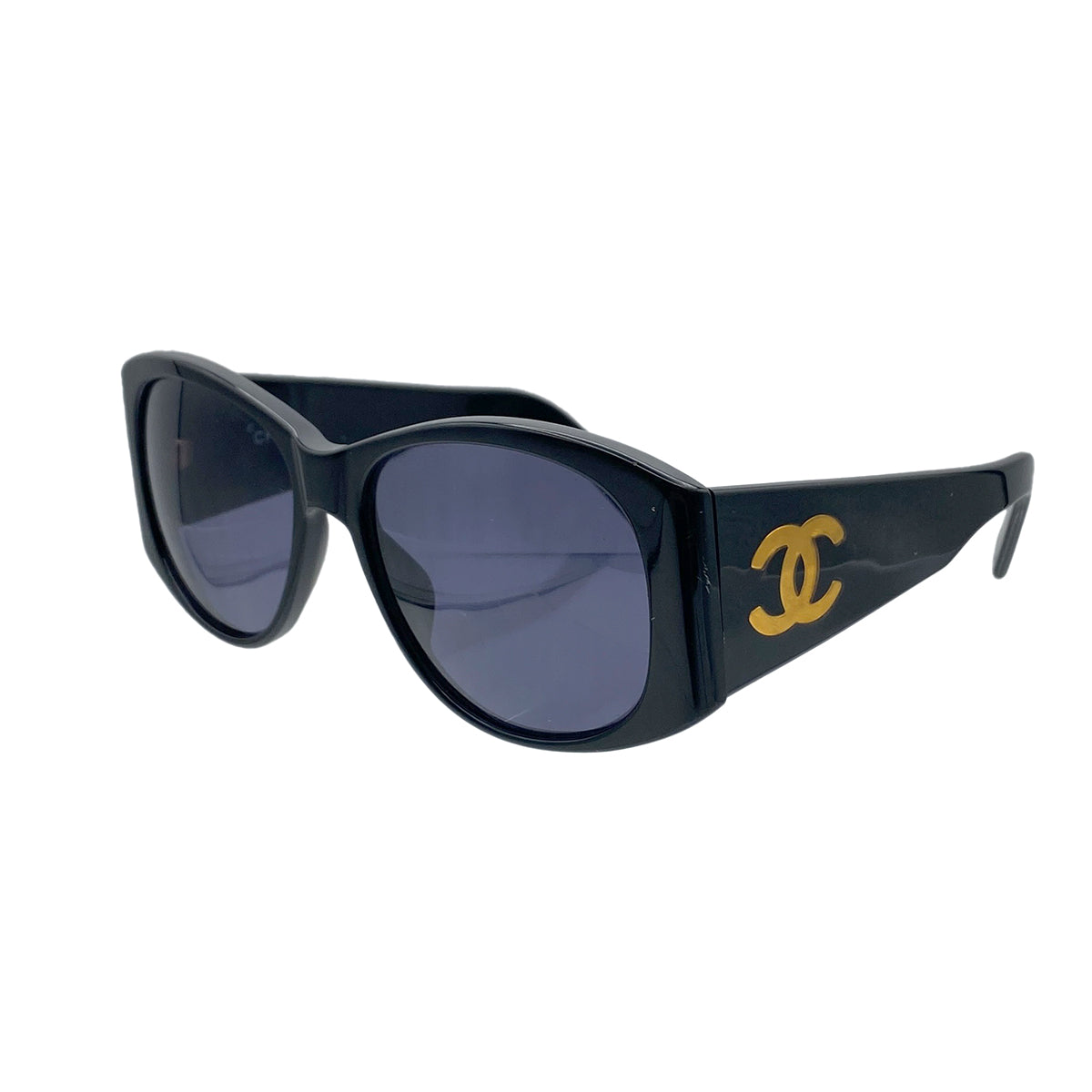 CHANEL VINTAGE SUNGLASSES COCOMARK BLACK EYEWEAR 90281214