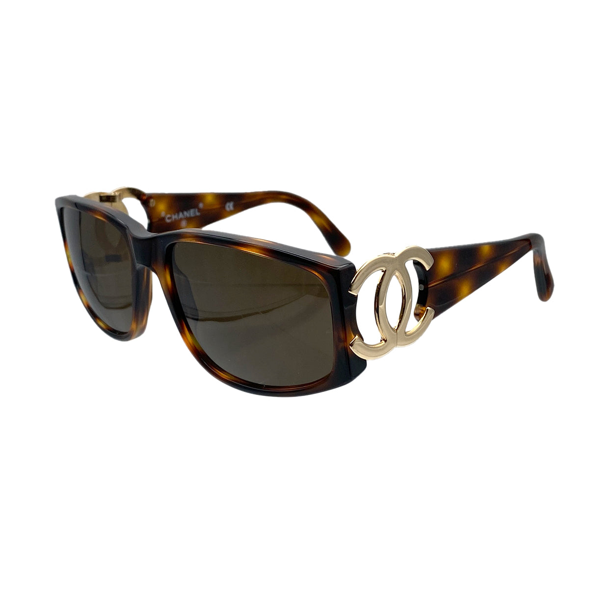 CHANEL VINTAGE SUNGLASSES COCOMARK BROWN EYEWEAR 90281215