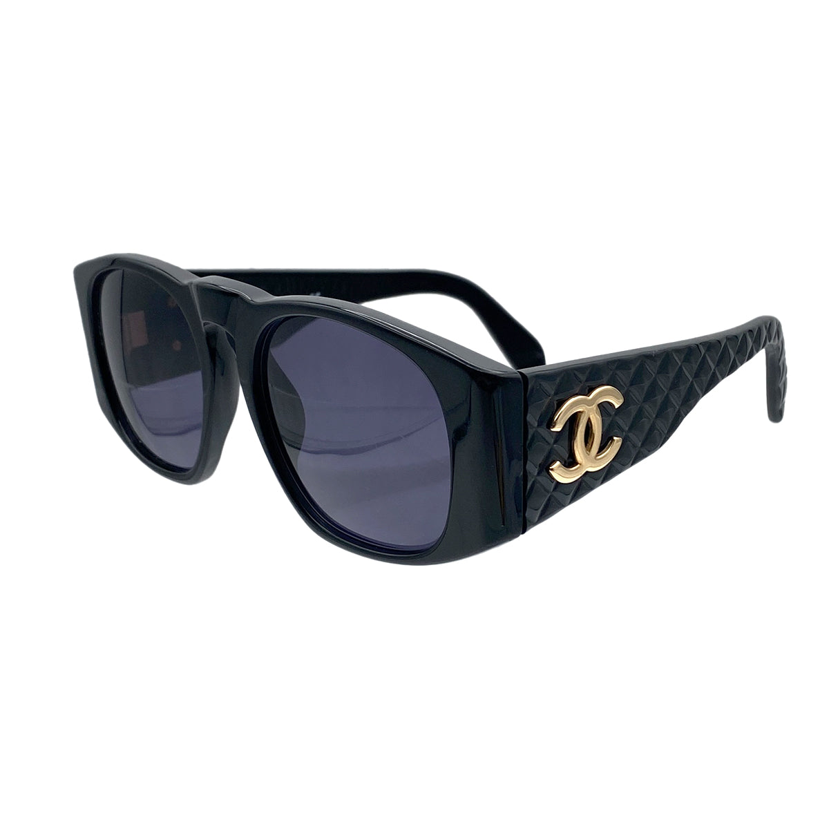 CHANEL VINTAGE SUNGLASSES COCOMARK BLACK EYEWEAR 90281216