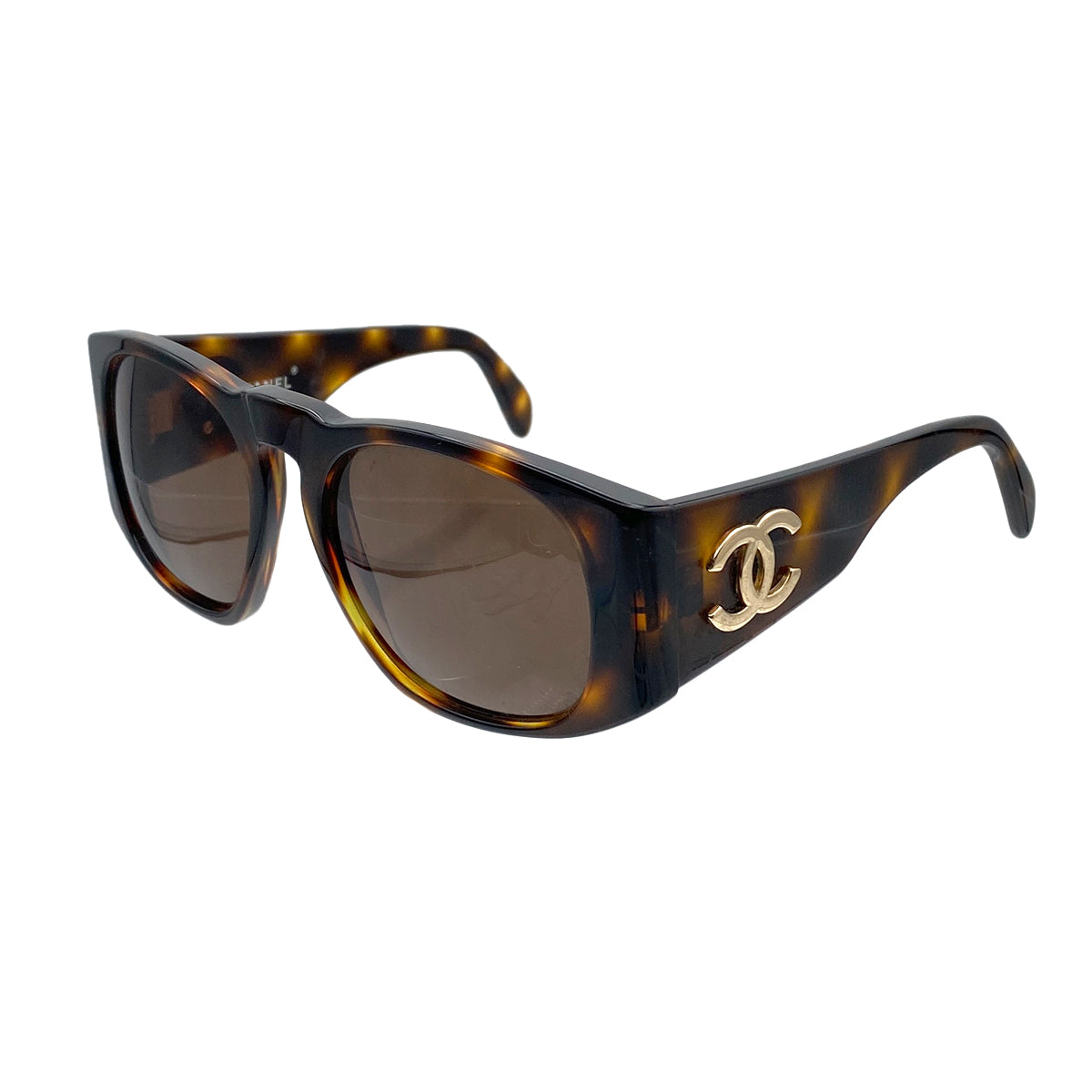 CHANEL VINTAGE SUNGLASSES COCOMARK BROWN EYEWEAR 90281228