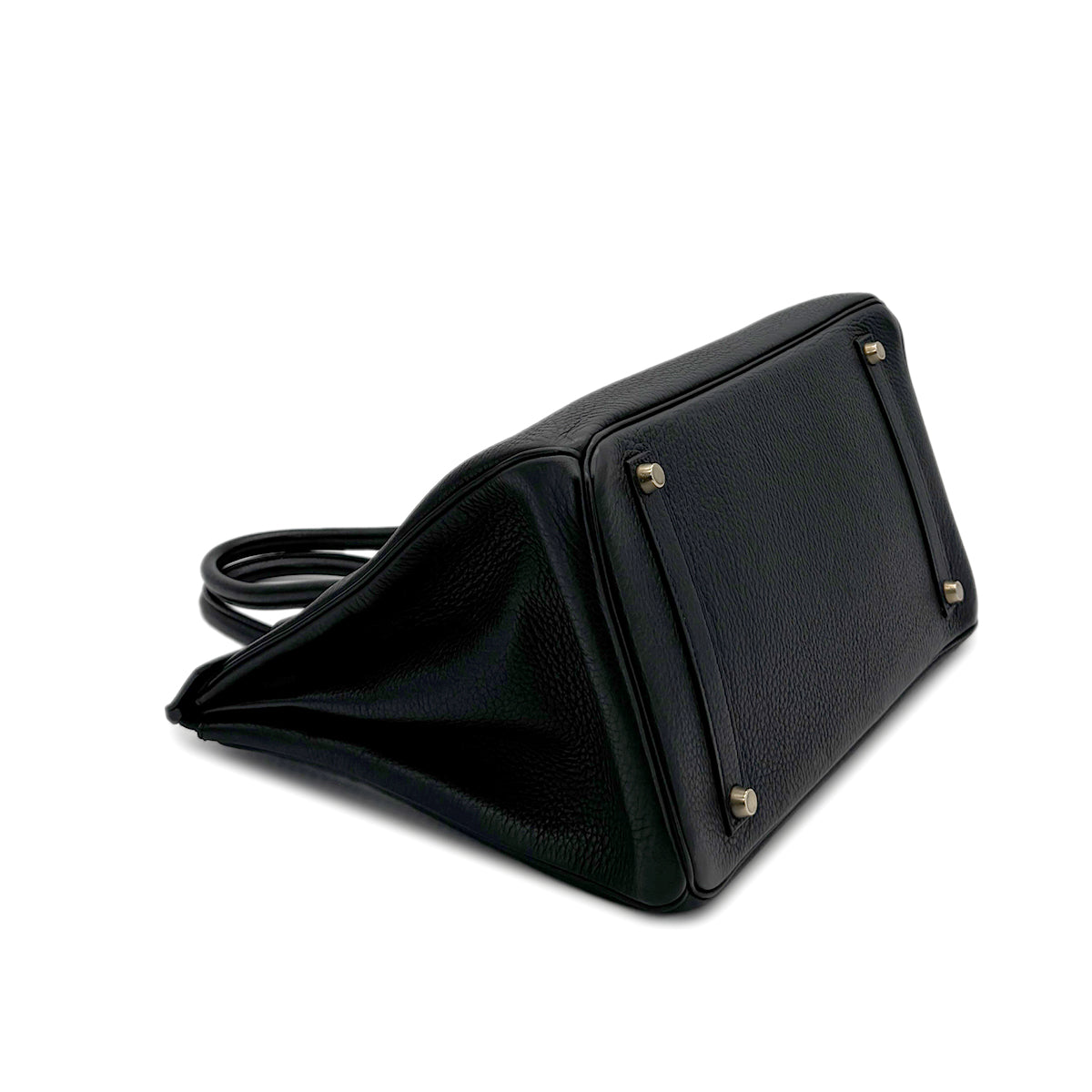 HERMES BIRKIN 35 BLACK TAURILLON CLEMENCE HAND BAG ▢H GHW 90281231