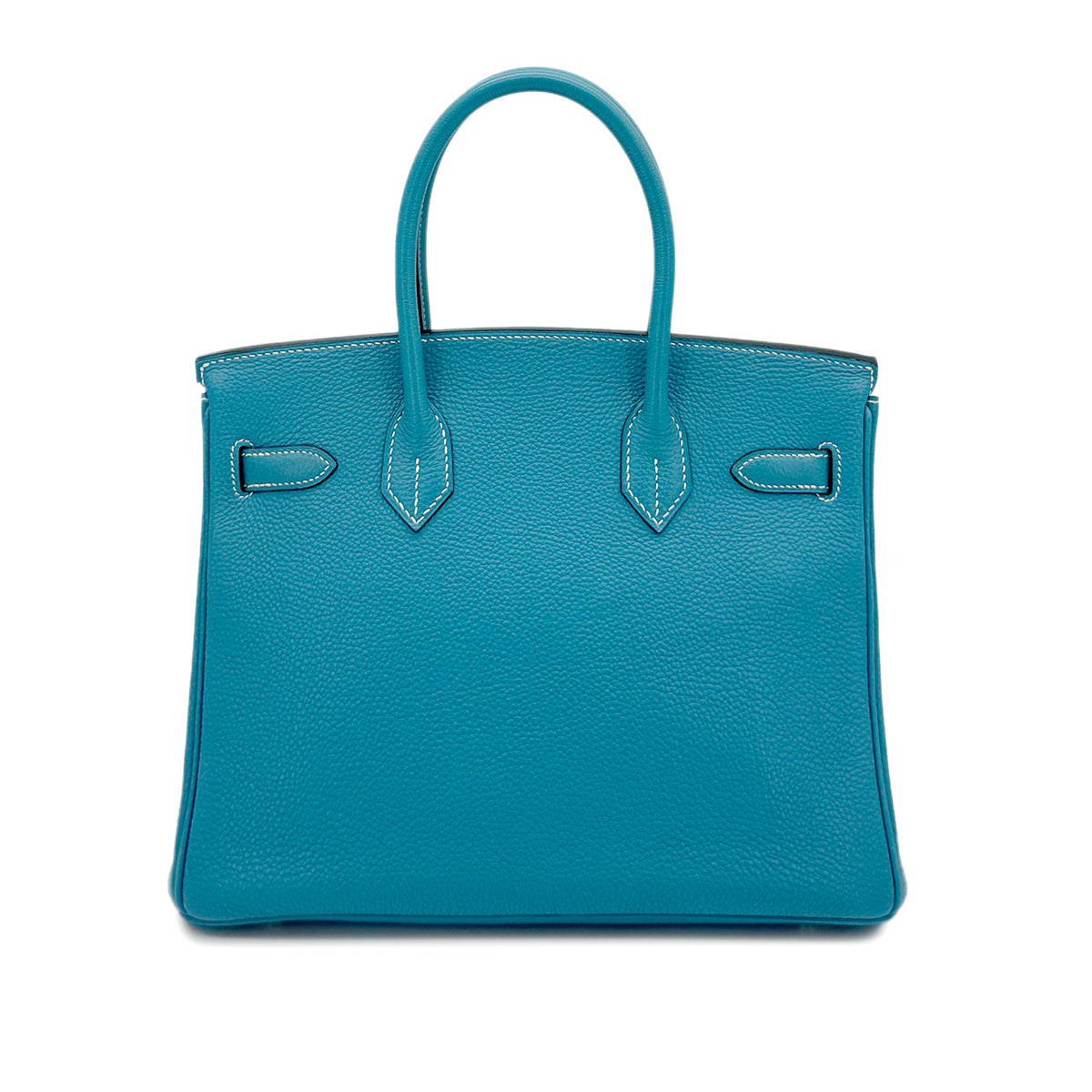 HERMES BIRKIN 30 BLEU JEAN TOGO HAND BAG □I SHW 90281235