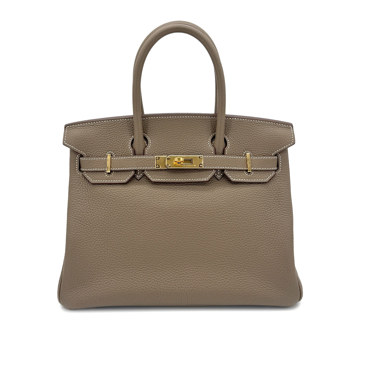 HERMES BIRKIN 30 ETOUPE TOGO HAND BAG Z GHW 90281252