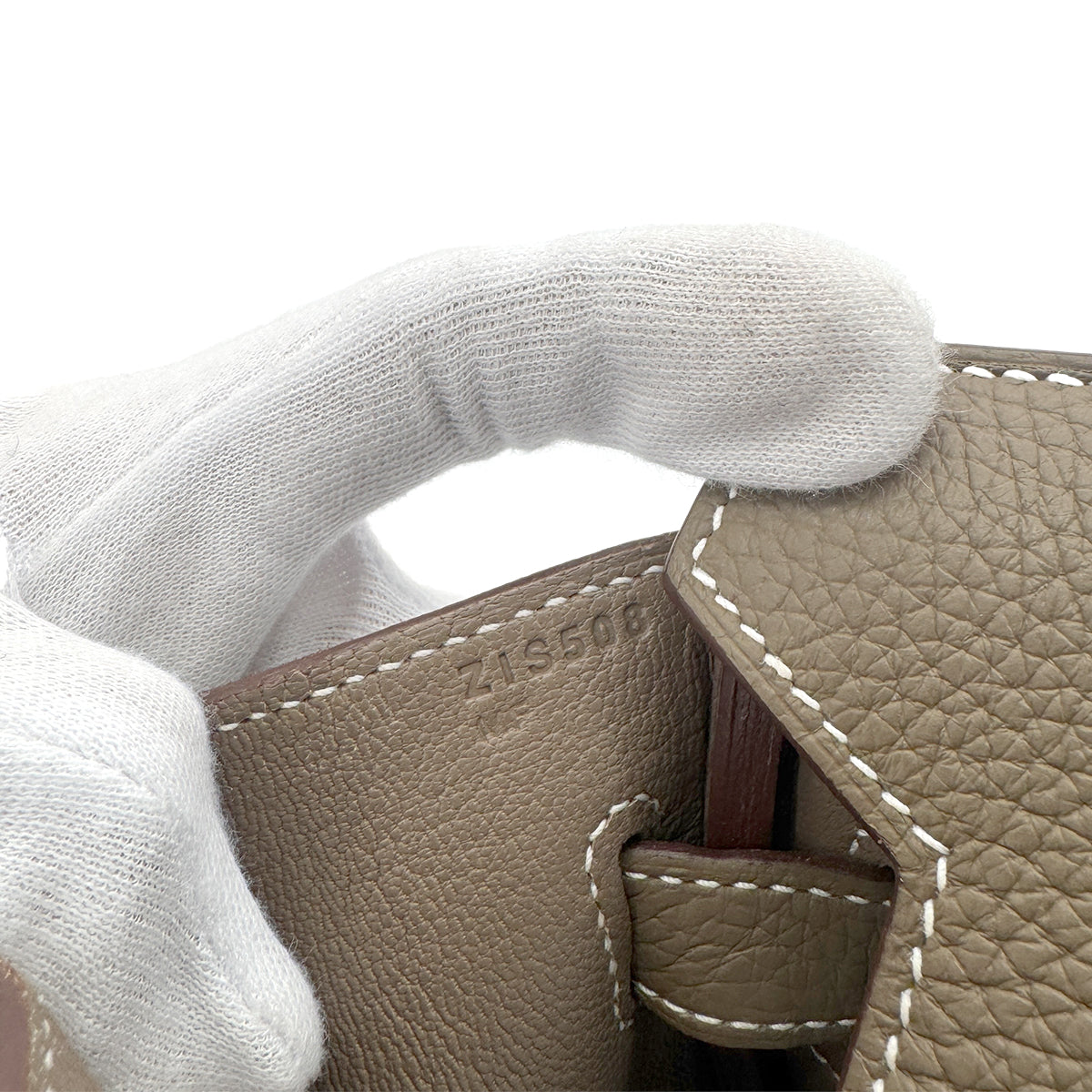 HERMES BIRKIN 30 ETOUPE TOGO HAND BAG Z GHW 90281252