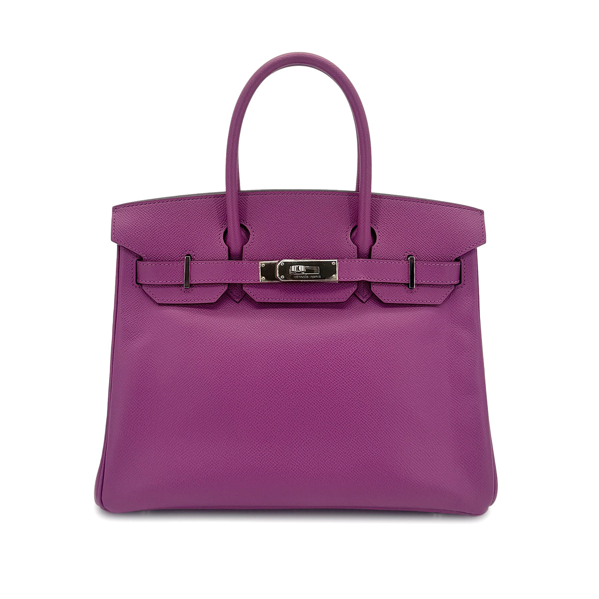 HERMES BIRKIN 30 CYCLAMEN VEAU EPSOM HAND BAG □K SHW 90281253