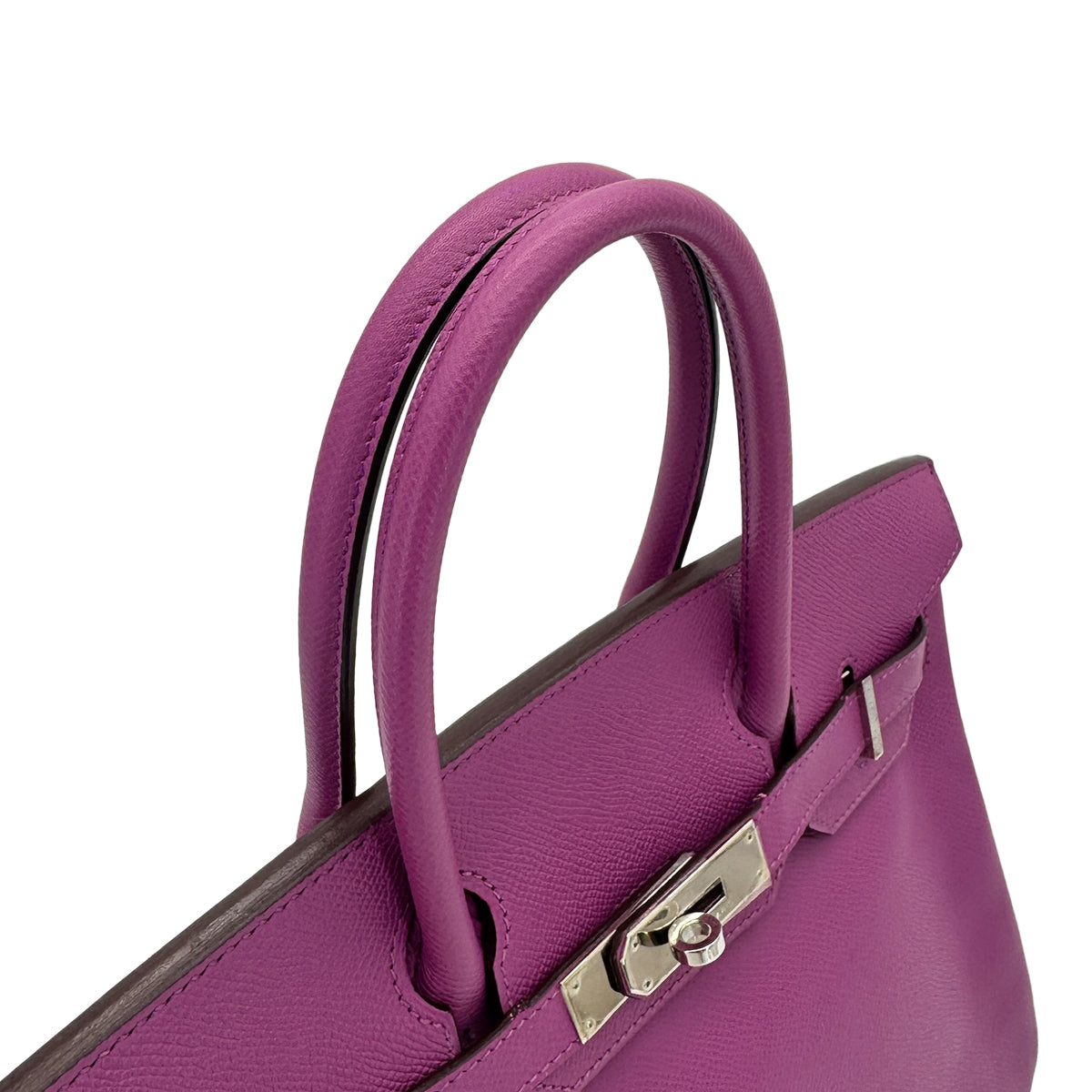 HERMES BIRKIN 30 CYCLAMEN VEAU EPSOM HAND BAG □K SHW 90281253