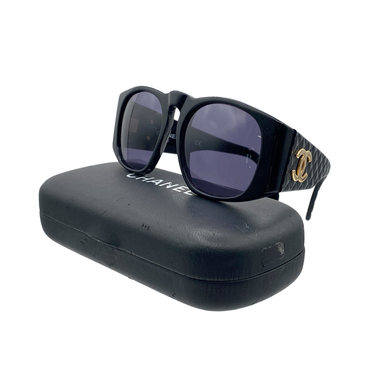 CHANEL VINTAGE SUNGLASSES COCOMARK BLACK EYEWEAR 90281263
