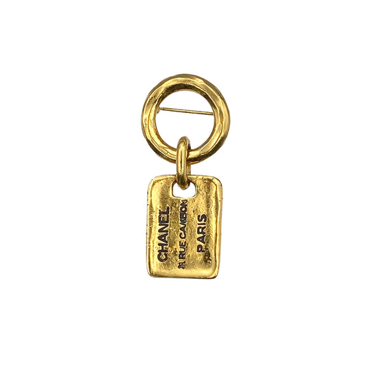 CHANEL VINTAGE 31 RUE CAMBON BROOCH GOLD ACCESSORY 90281266