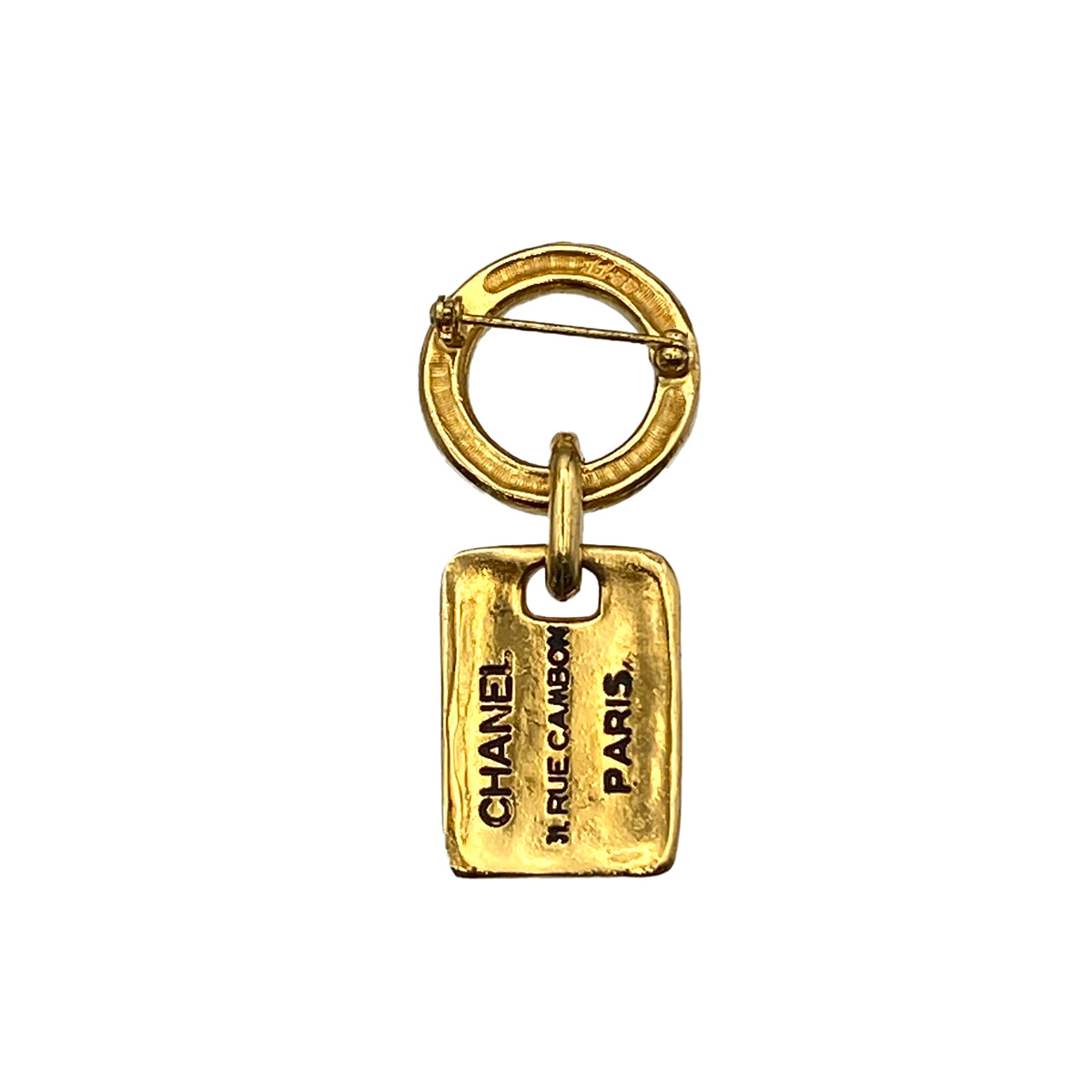 CHANEL VINTAGE 31 RUE CAMBON BROOCH GOLD ACCESSORY 90281266