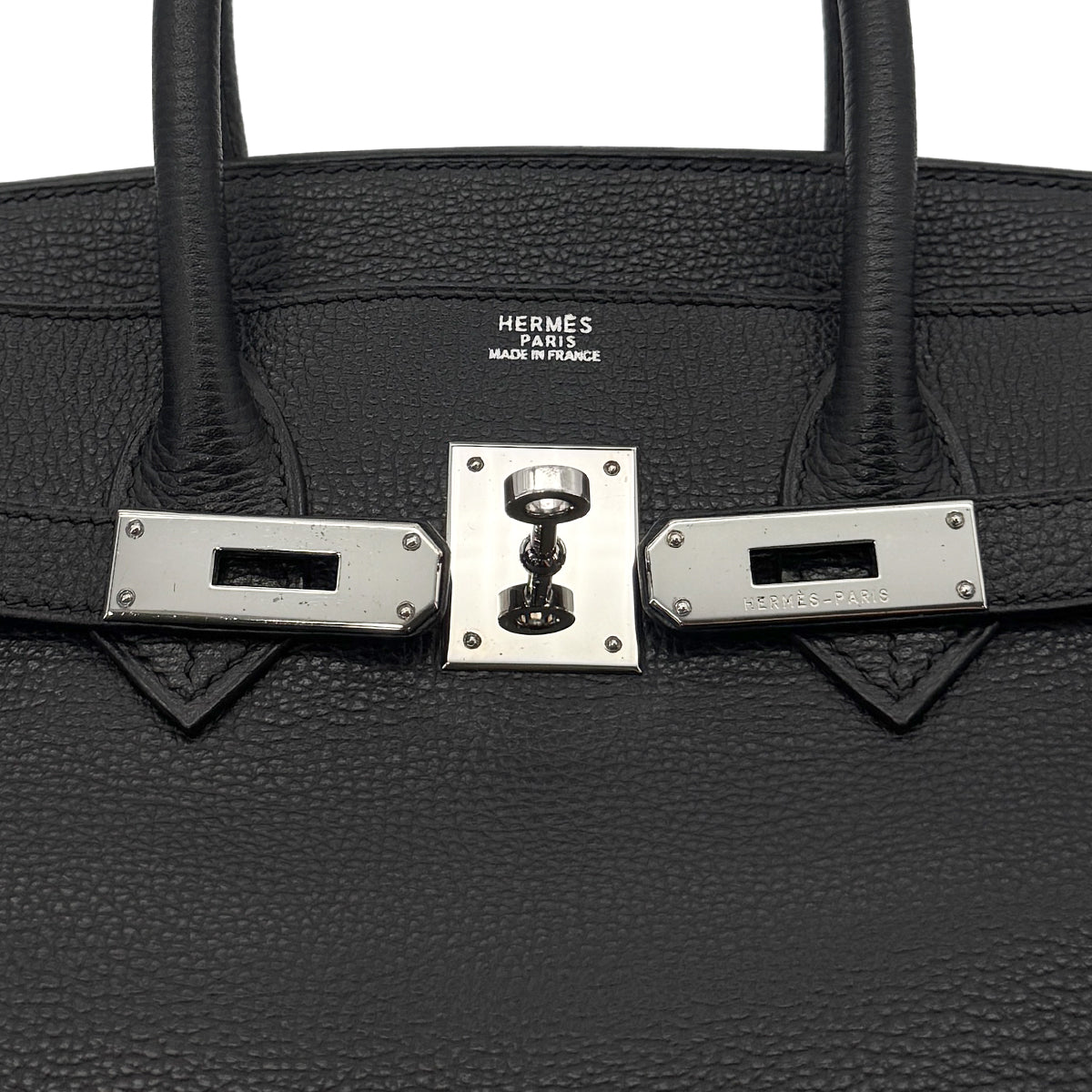 HERMES BIRKIN 30 BLACK VACHE LIEGEE HAND BAG □I SHW 90281406