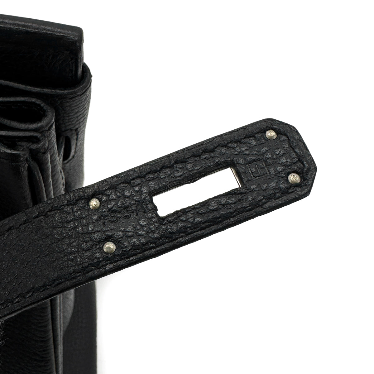 HERMES BIRKIN 30 BLACK VACHE LIEGEE HAND BAG □I SHW 90281406