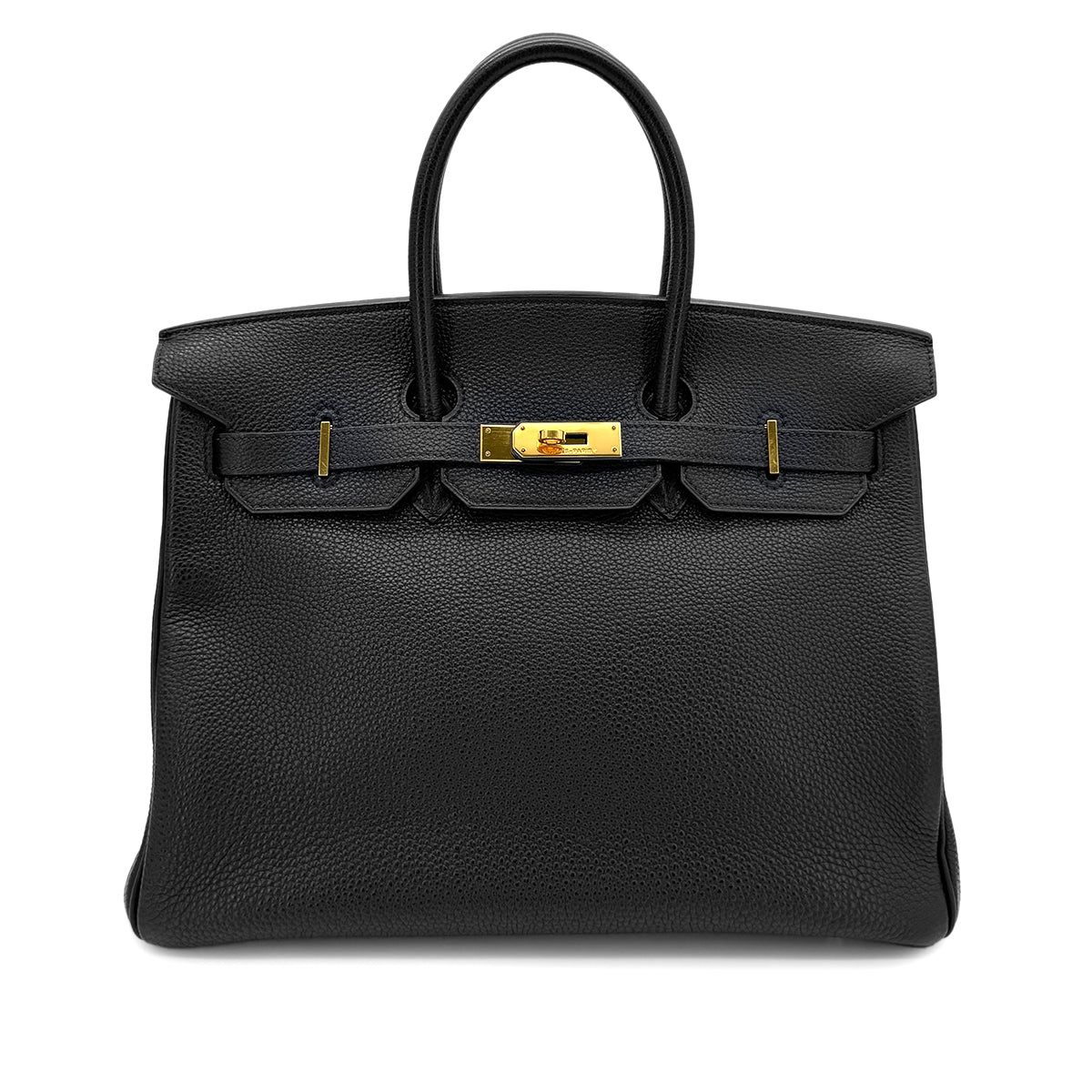 HERMES BIRKIN 35 BLACK TOGO HAND BAG □G GHW 90281411