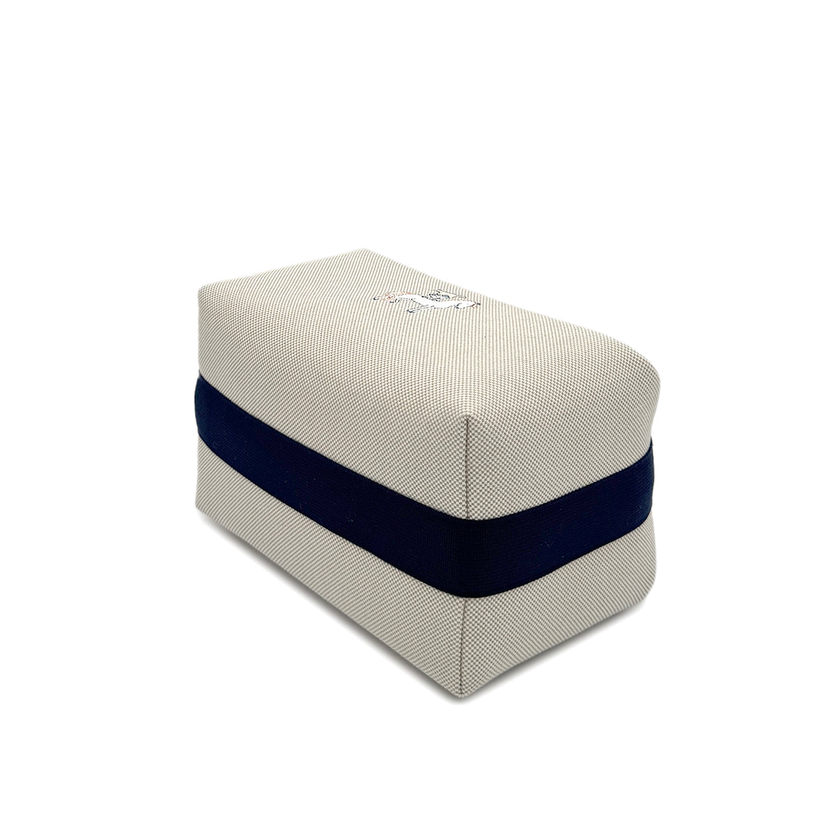 HERMES BRIDE A BRAC CABRIOLE GM GRIS PERLE TOILE H POUCH HAND BAG 90281414