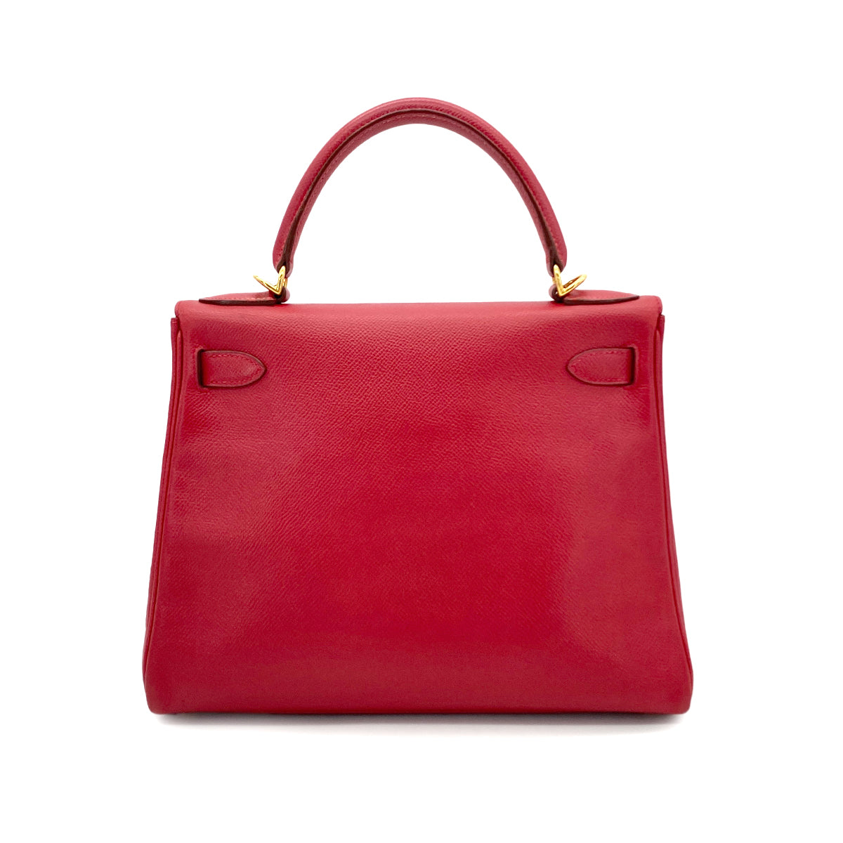 HERMES KELLY 28 RETOURNE ROUGE VIF COUCHVEL HAND SHOULDER BAG □E GHW 90281415