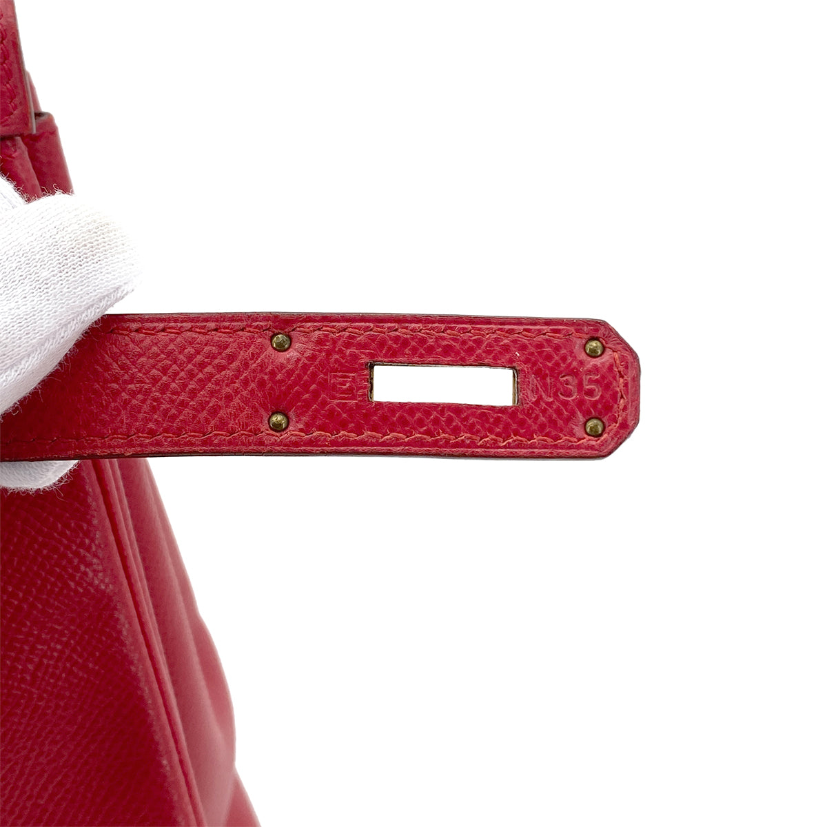 HERMES KELLY 28 RETOURNE ROUGE VIF COUCHVEL HAND SHOULDER BAG □E GHW 90281415