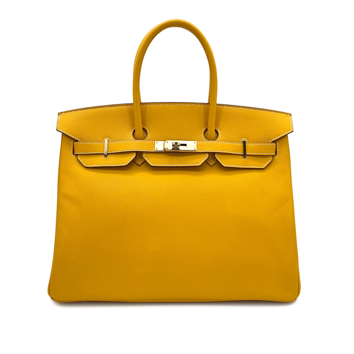 HERMES CANDY BIRKIN 35  JAUNE DE NAPLES MANGUE VEAU EPSOM HAND BAG □P GHW 90281417