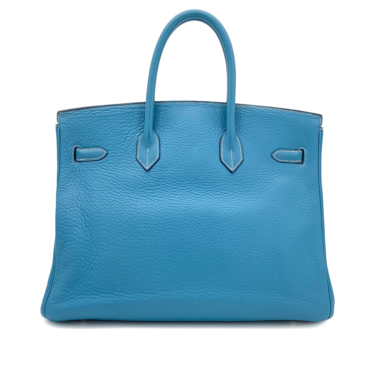 HERMES BIRKIN 35 BLUE JEAN TAURILLON CLEMENCE HAND BAG ▢F SHW 90281418