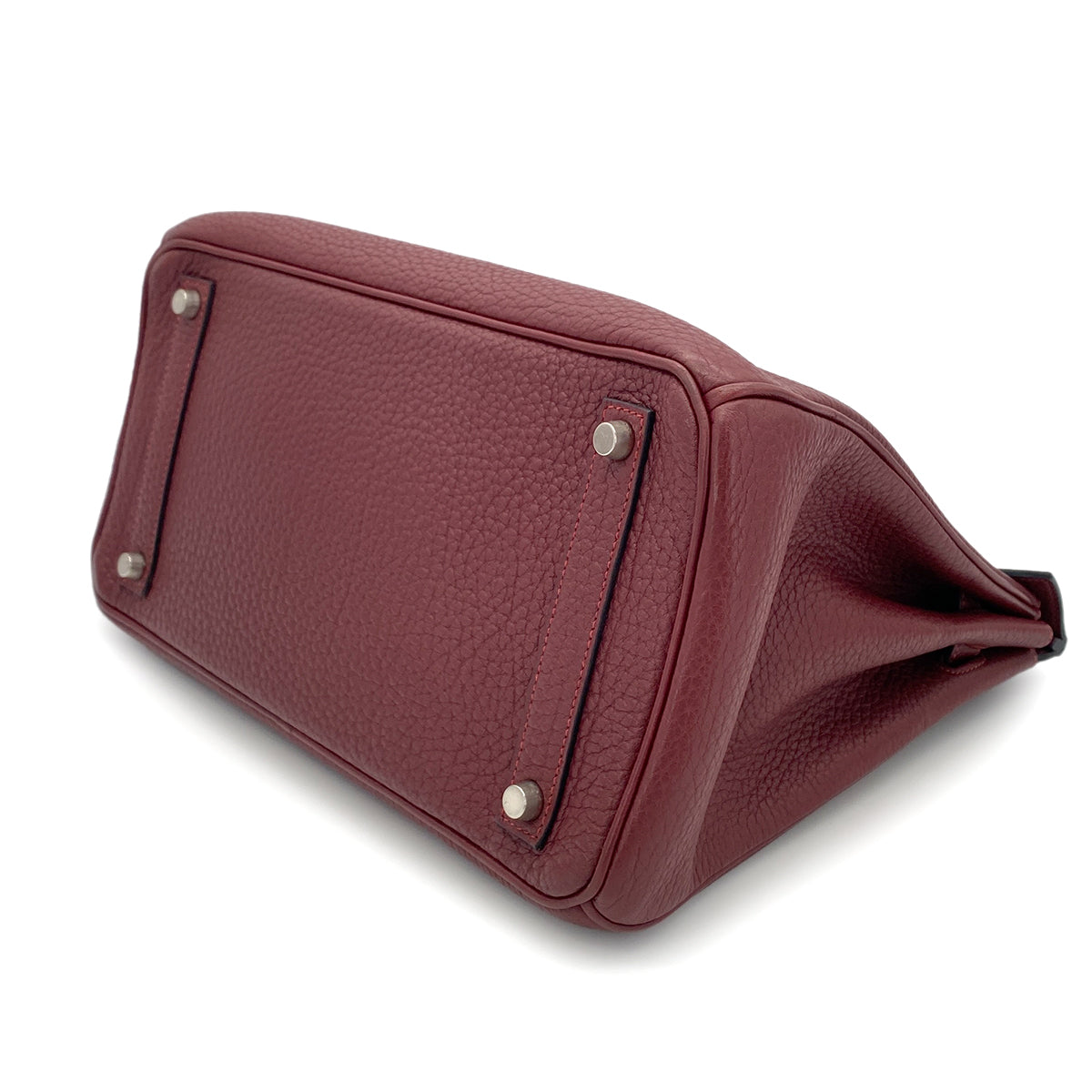 HERMES HAUT A COURROIES 32 ROUGE H FJORD HAND BAG □I SHW 90281426