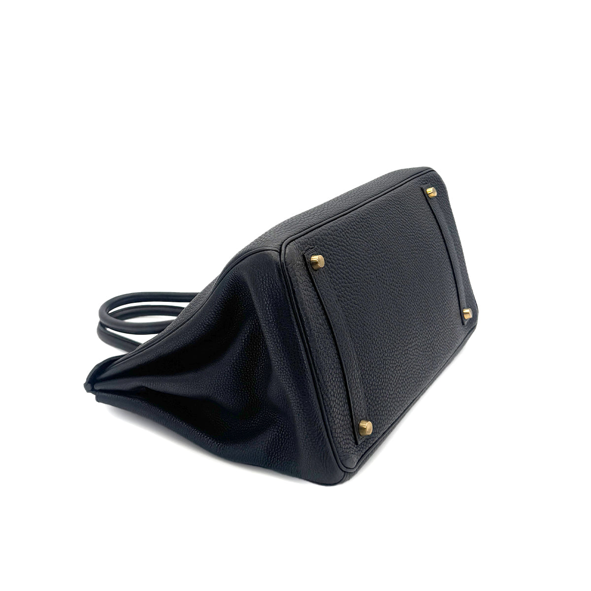 HERMES BIRKIN 35 BLACK TOGO HAND BAG □G GHW 90281427