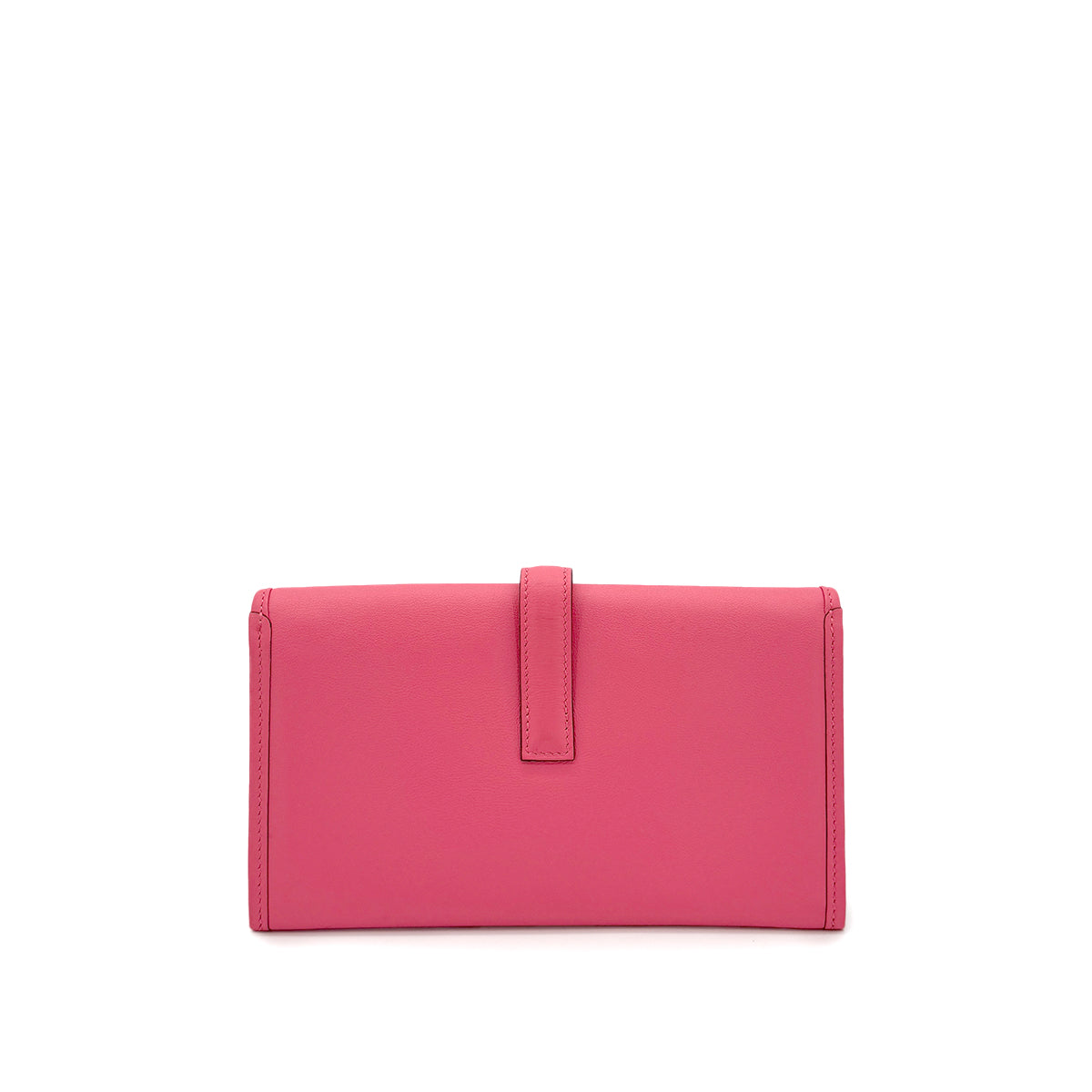 HERMES JIGE DUO ROSE AZALEE SWIFT CLUTCH BAG A 90281435