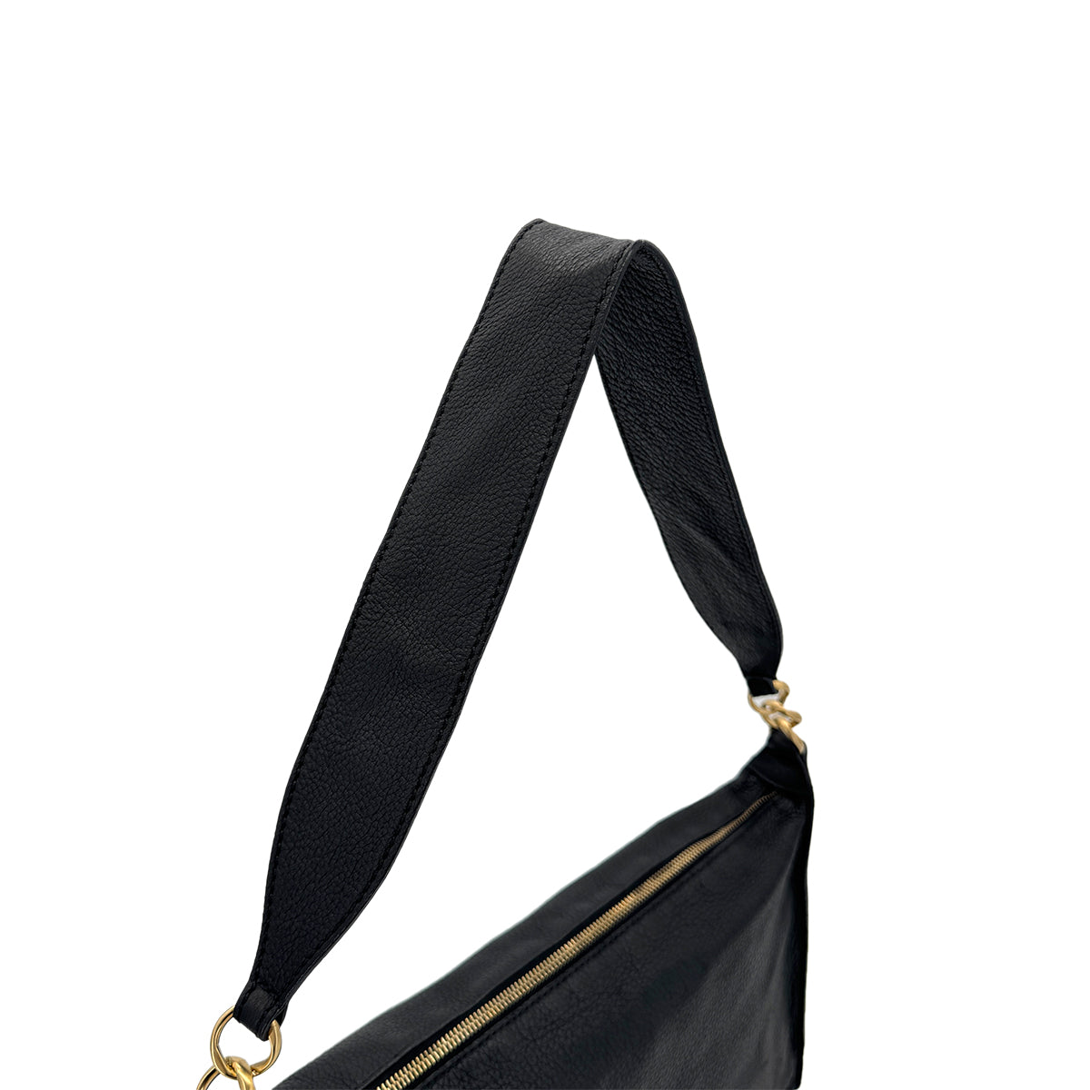 CHANEL VINTAGE COCOMARK SHOULDER BAG BLACK LEATHER 90281442