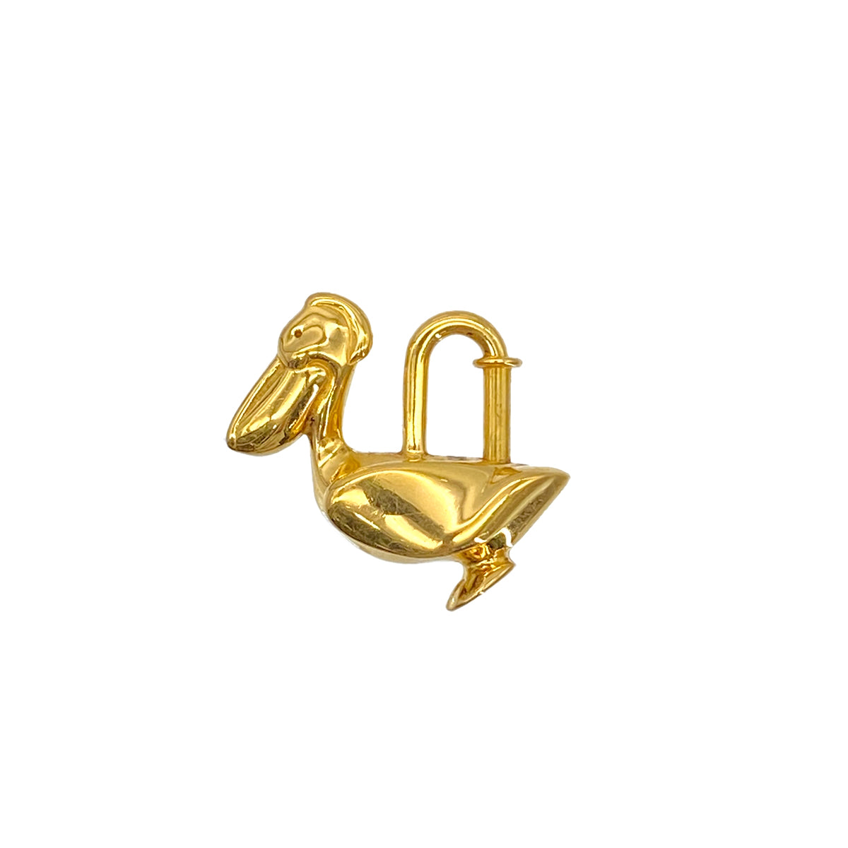 HERMES CADENA CHARM PELICAN 1992 DE LA MER GOLD ACCESSORY 90281532