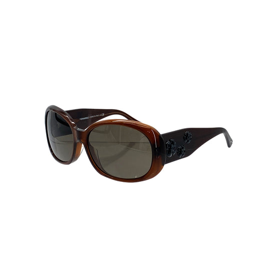 CHANEL SUNGLASSES CAMELLIA BROWN EYEWEAR 90281533
