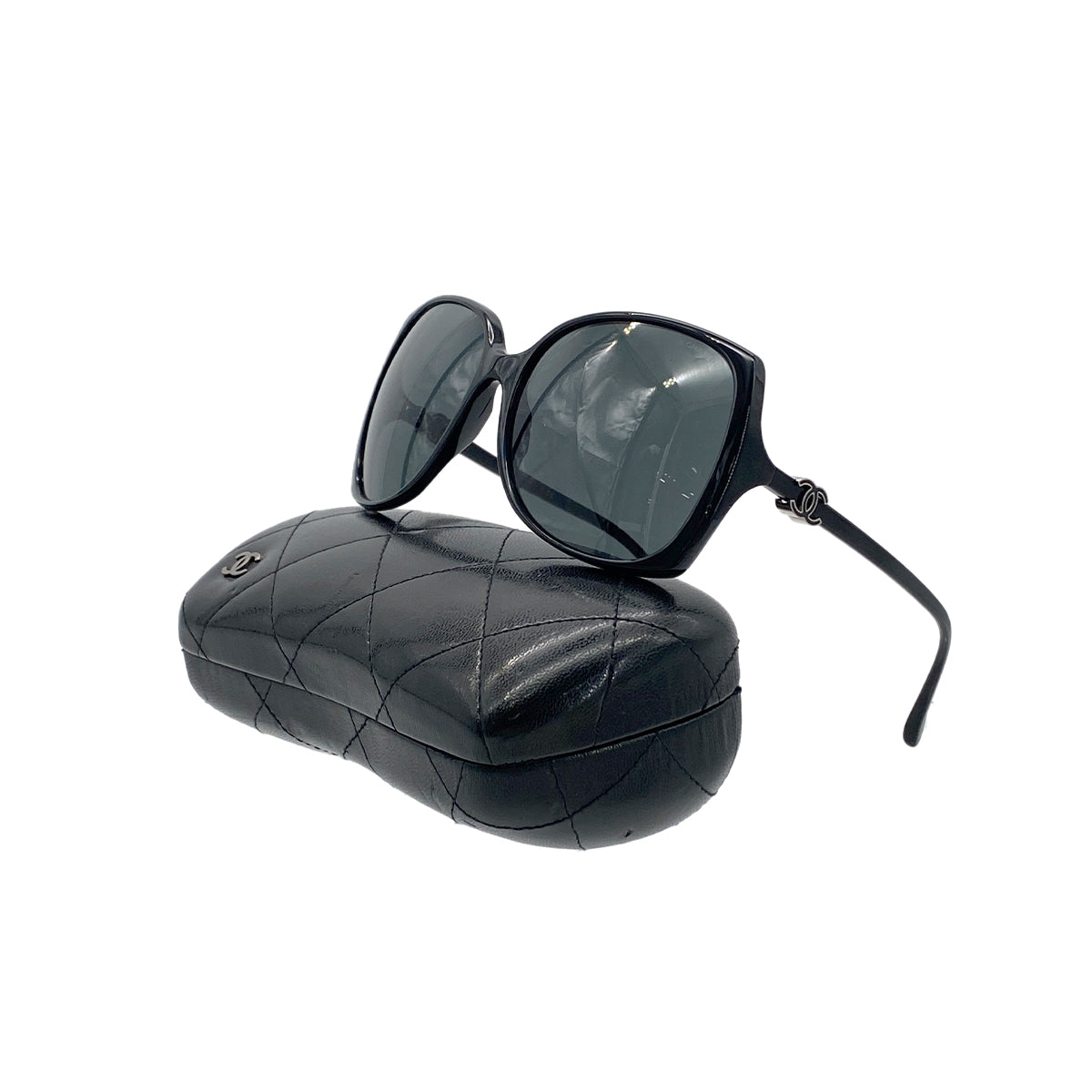 CHANEL VINTAGE SUNGLASSES COCOMARK BLACK EYEWEAR 90281535