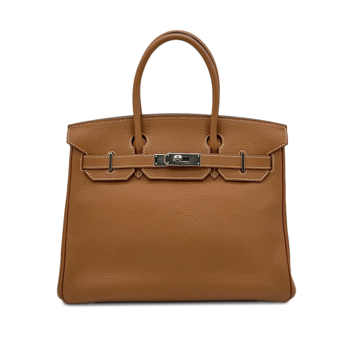 HERMES BIRKIN 30 GOLD TAURILLON CLEMENCE HAND BAG □I SHW 90281541