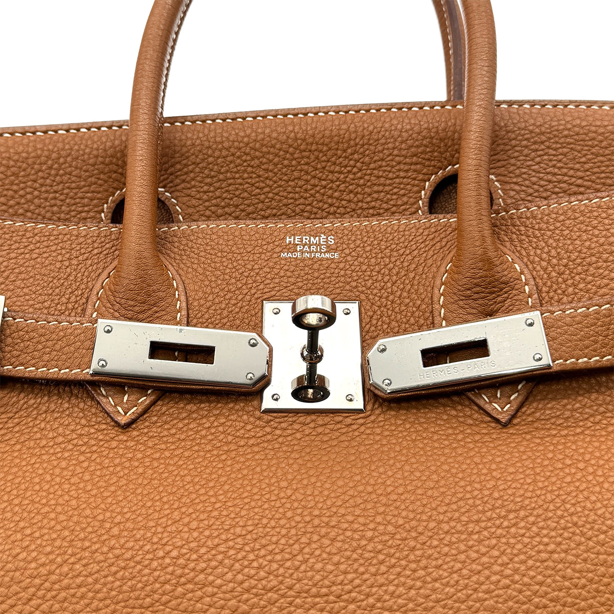 HERMES BIRKIN 30 GOLD TAURILLON CLEMENCE HAND BAG □I SHW 90281541