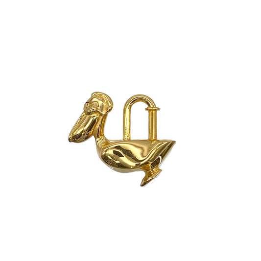 HERMES CADENA CHARM PELICAN 1992 DE LA MER GOLD ACCESSORY 90281548