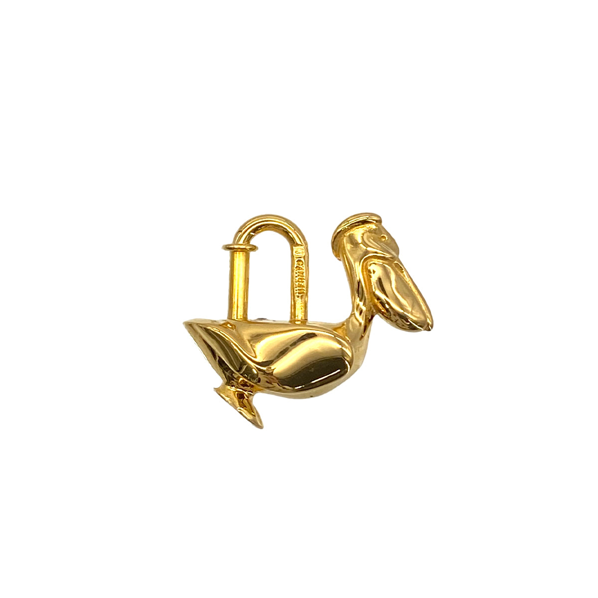 HERMES CADENA CHARM PELICAN 1992 DE LA MER GOLD ACCESSORY 90281548