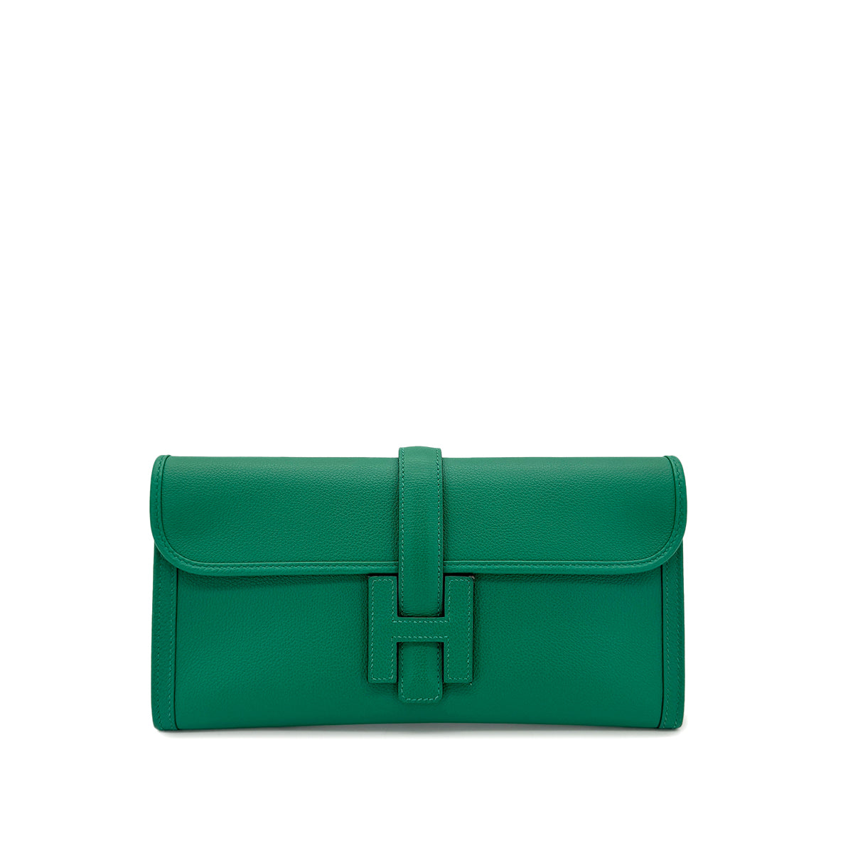 HERMES JIGE ELAN 29 VERT VERTIGO EVERCOLOR CLUTCH BAG A 90281818