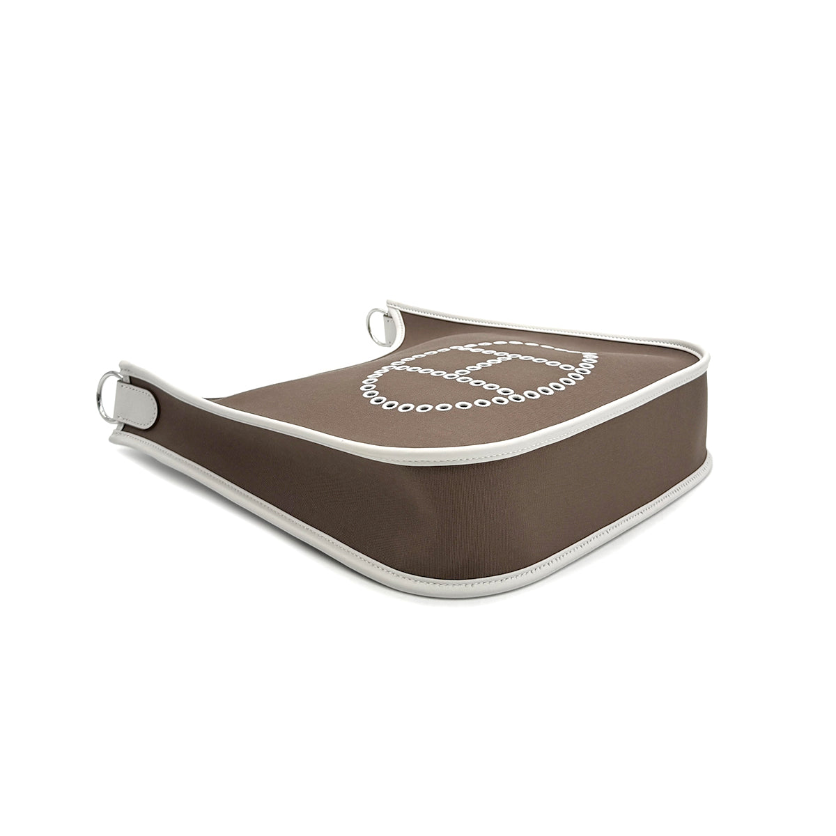 HERMES NEO EVELYNE PM ETOUPE GRIS PERLE TOILE OFFICER SWIFT SHOULDER BAG W 90281821