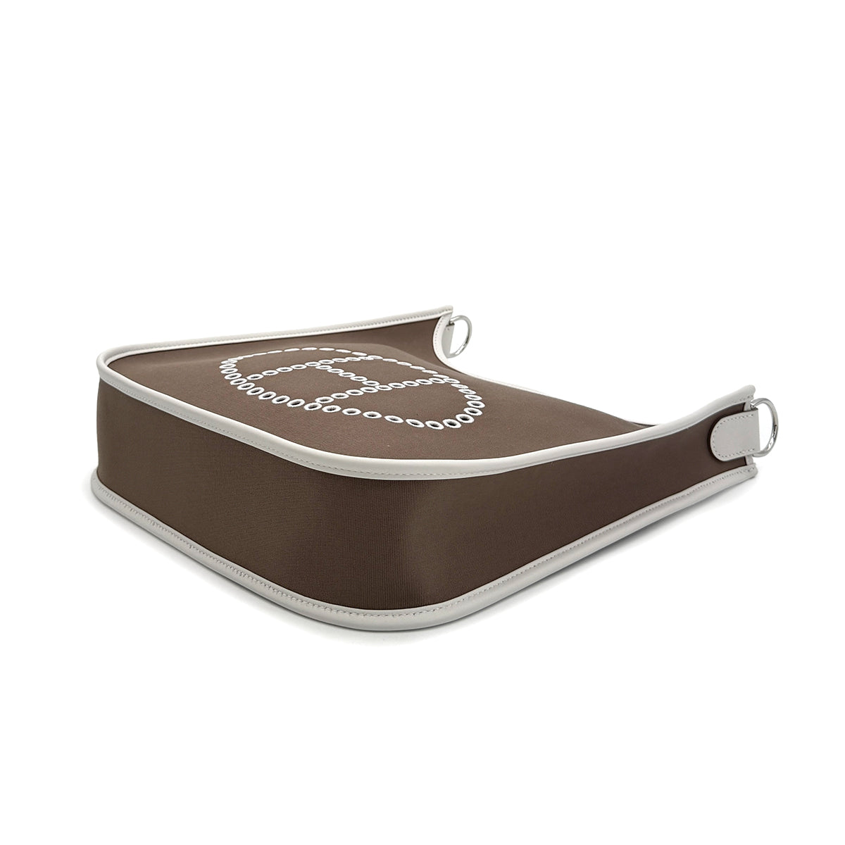 HERMES NEO EVELYNE PM ETOUPE GRIS PERLE TOILE OFFICER SWIFT SHOULDER BAG W 90281821