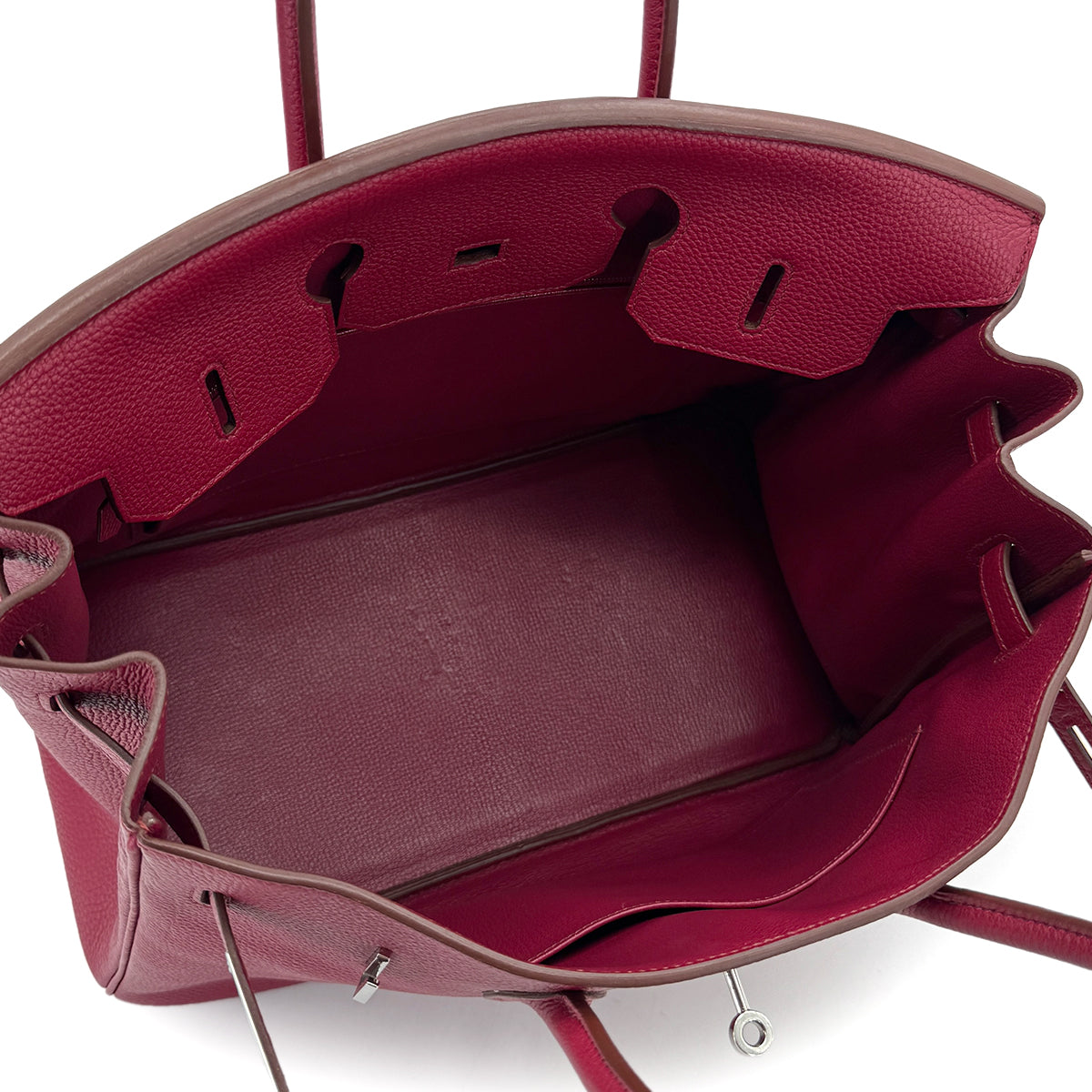 HERMES BIRKIN 35 RUBIS TOGO HAND BAG □N SHW 90281822