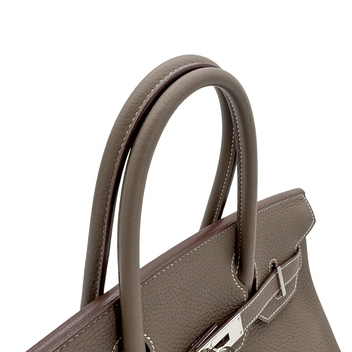 HERMES BIRKIN 30 ETOUPE TAURILLON CLEMENCE HAND BAG □R SHW 90281823