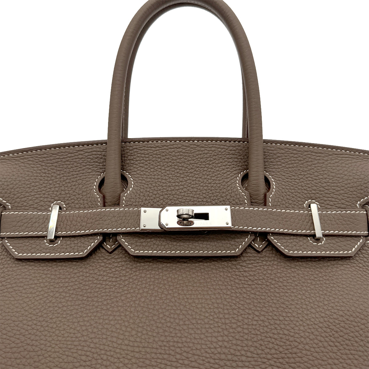 HERMES BIRKIN 30 ETOUPE TAURILLON CLEMENCE HAND BAG □R SHW 90281823