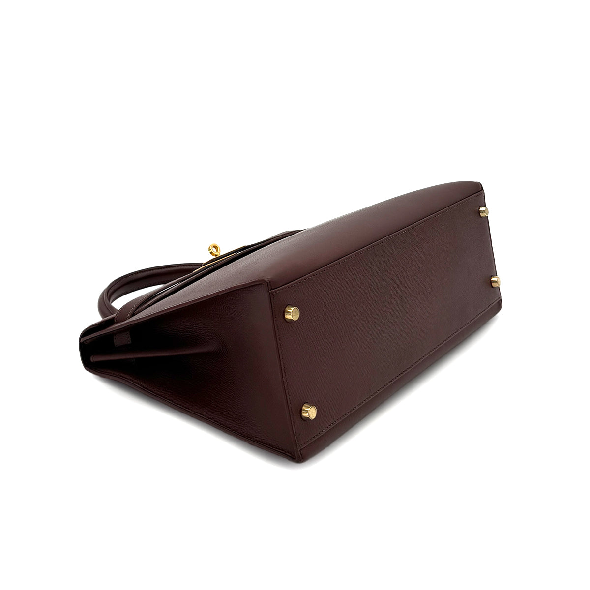 HERMES KELLY 32 SELLIER HAVANE COUCHEVEL HAND SHOULDER BAG 〇Z GHW 90281825
