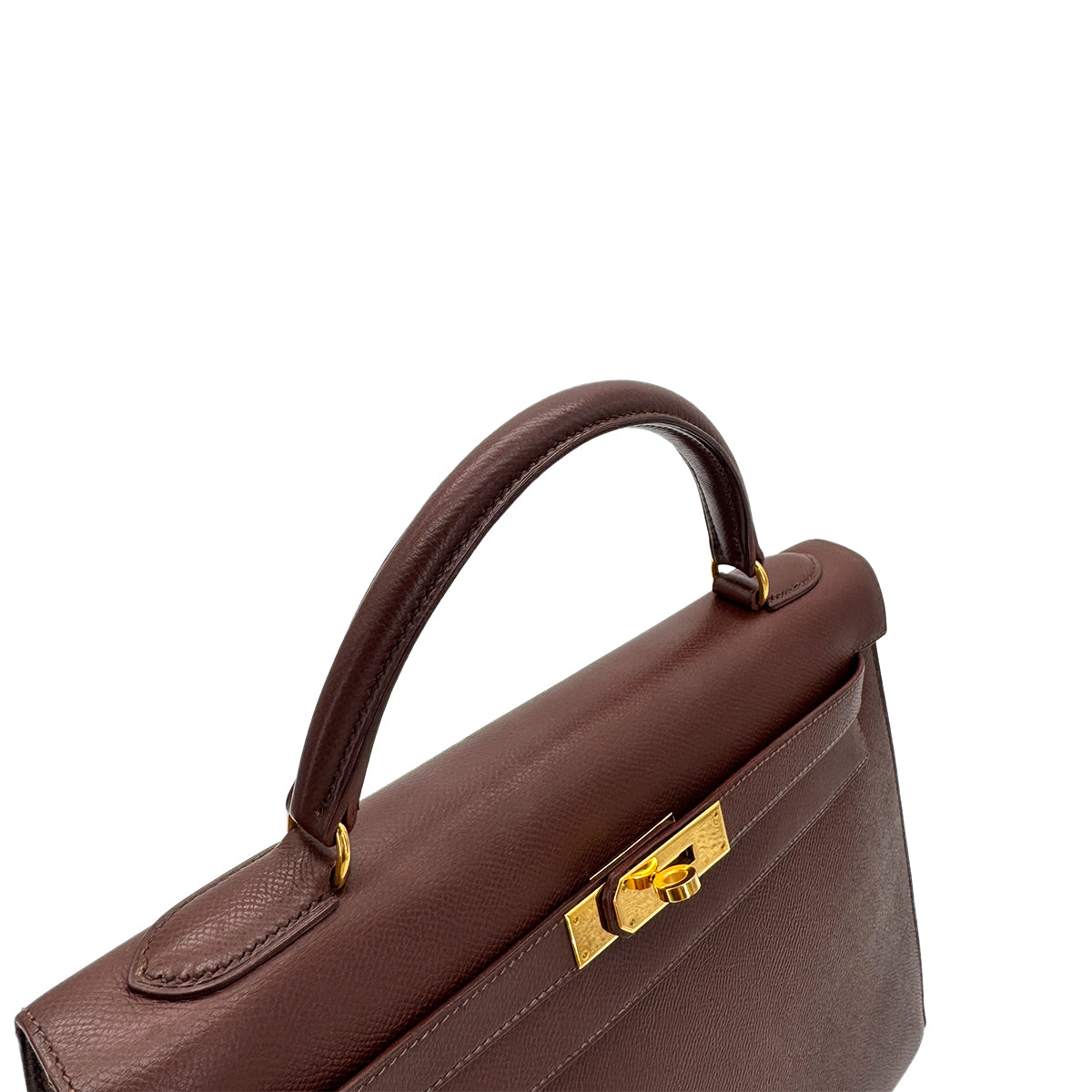 HERMES KELLY 32 SELLIER HAVANE COUCHEVEL HAND SHOULDER BAG 〇Z GHW 90281825