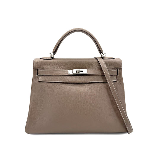 HERMES KELLY 32 RETOURNE ETOUPE TOGO HAND SHOULDER BAG □K SHW 90281830