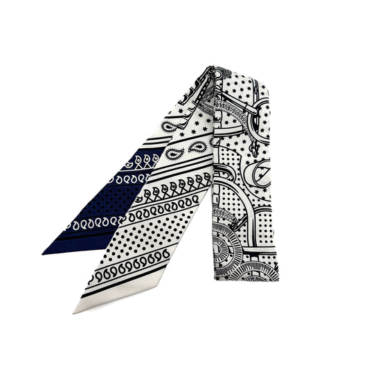 HERMES TWILLY EPERON D'OR SCARF MULTICOLOR SILK 90281838