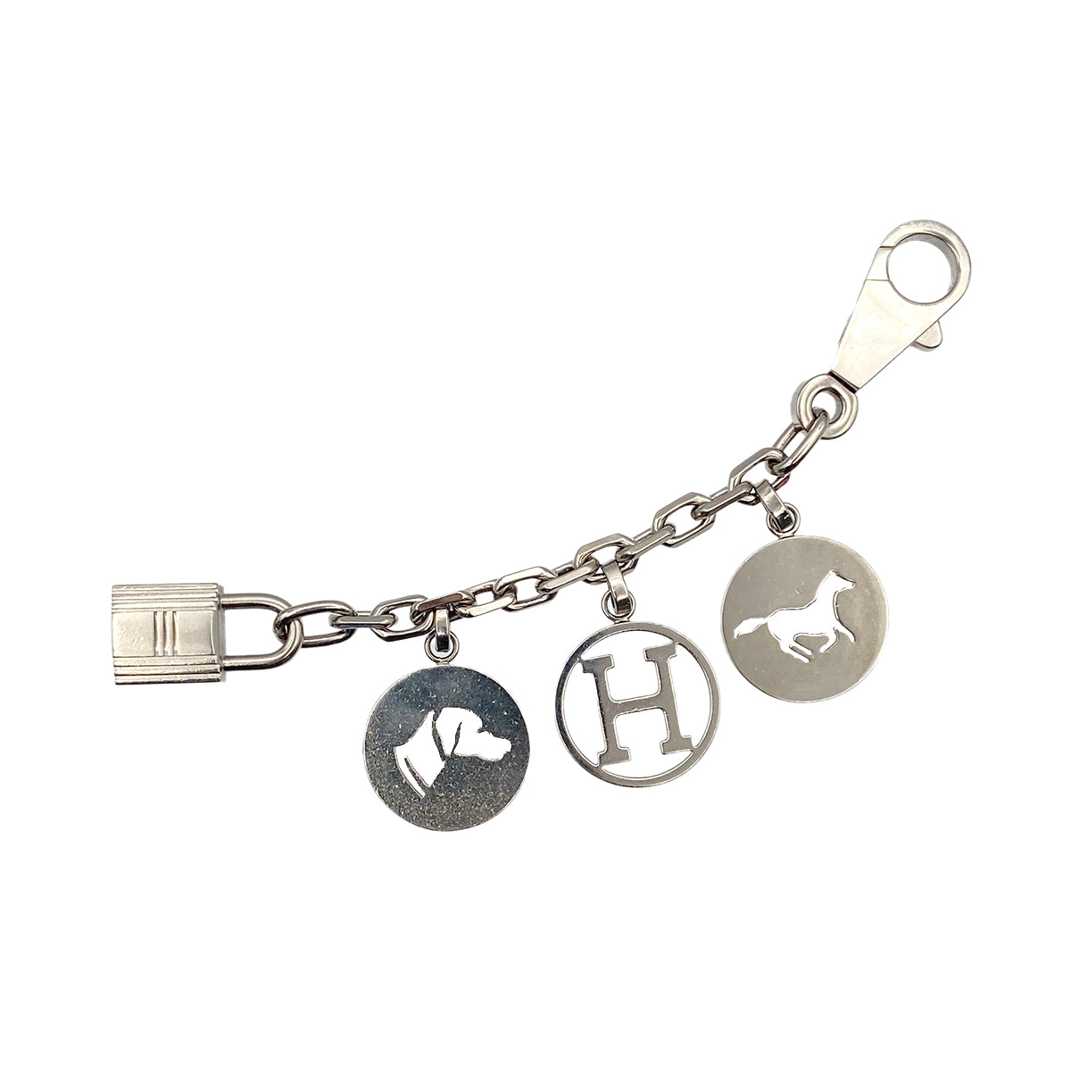 HERMES BAG CHARM AMULET 4 SILVER ACCESSORY 90281839