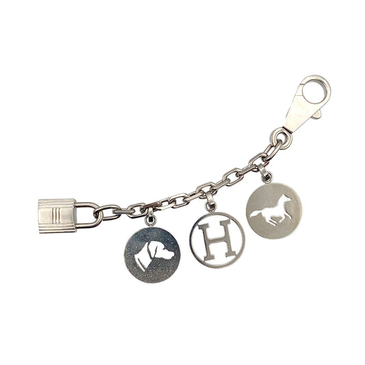 HERMES BAG CHARM AMULET 4 SILVER ACCESSORY 90281839